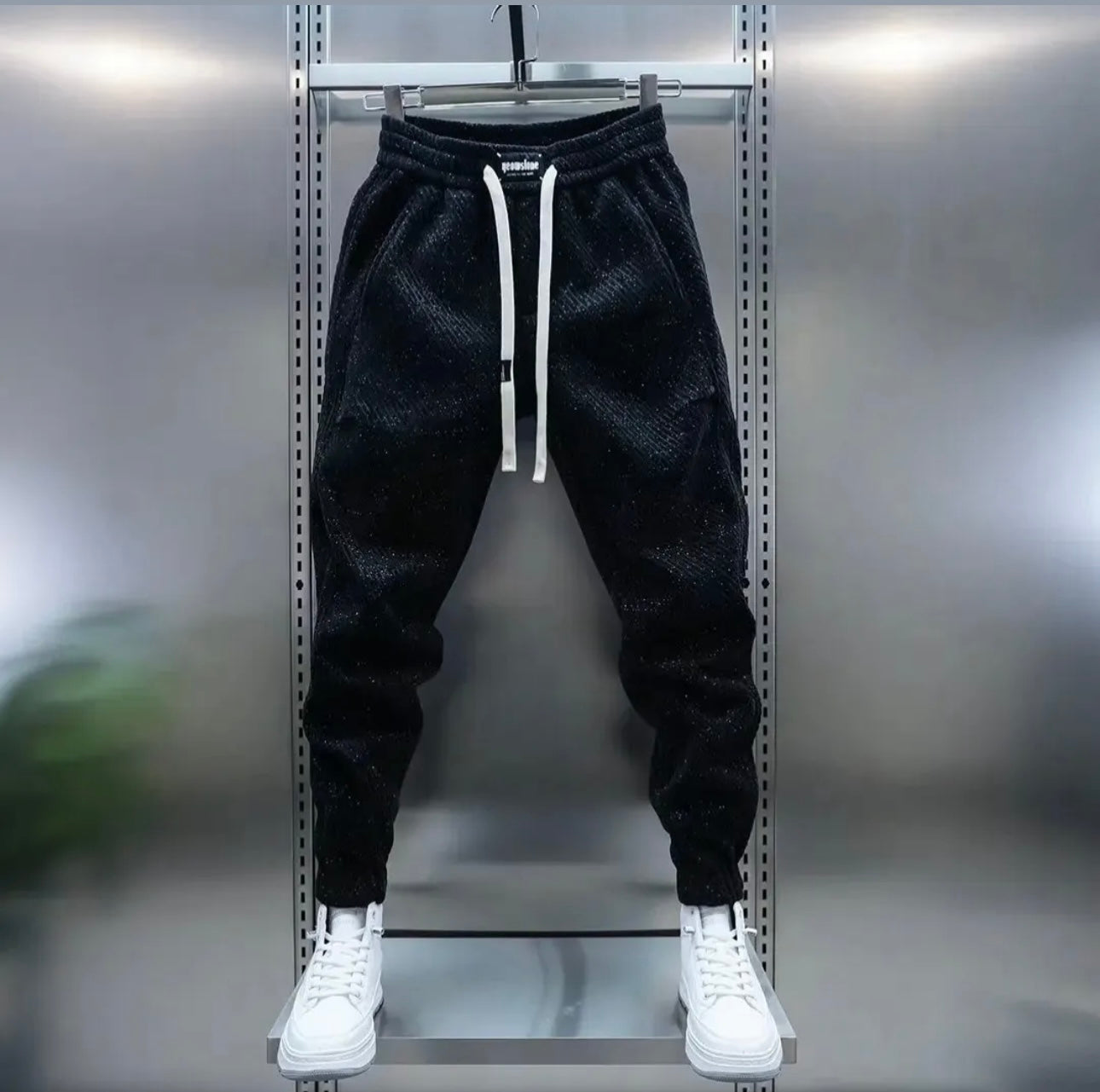 Winter Vogue™ Signature Joggers – Midnight Black
