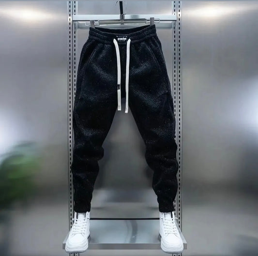 Winter Vogue™ Signature Joggers – Midnight Black