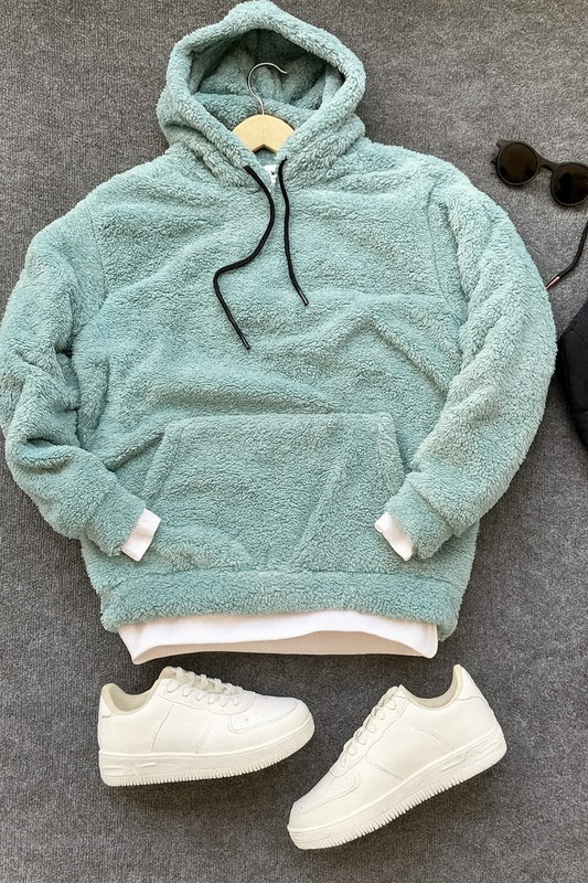 WV Frosted Mint Fleece Hoodie