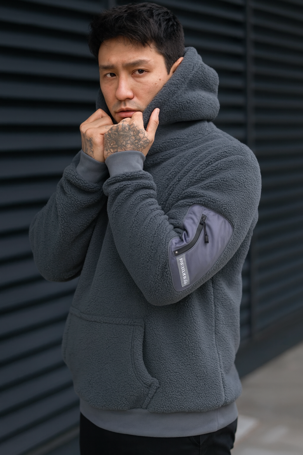 Winter Vogue™ Signature Hoodie – Shadow Gray
